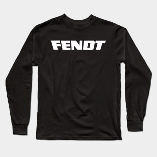 Fendt Tractor Logo Text white Long Sleeve T-Shirt